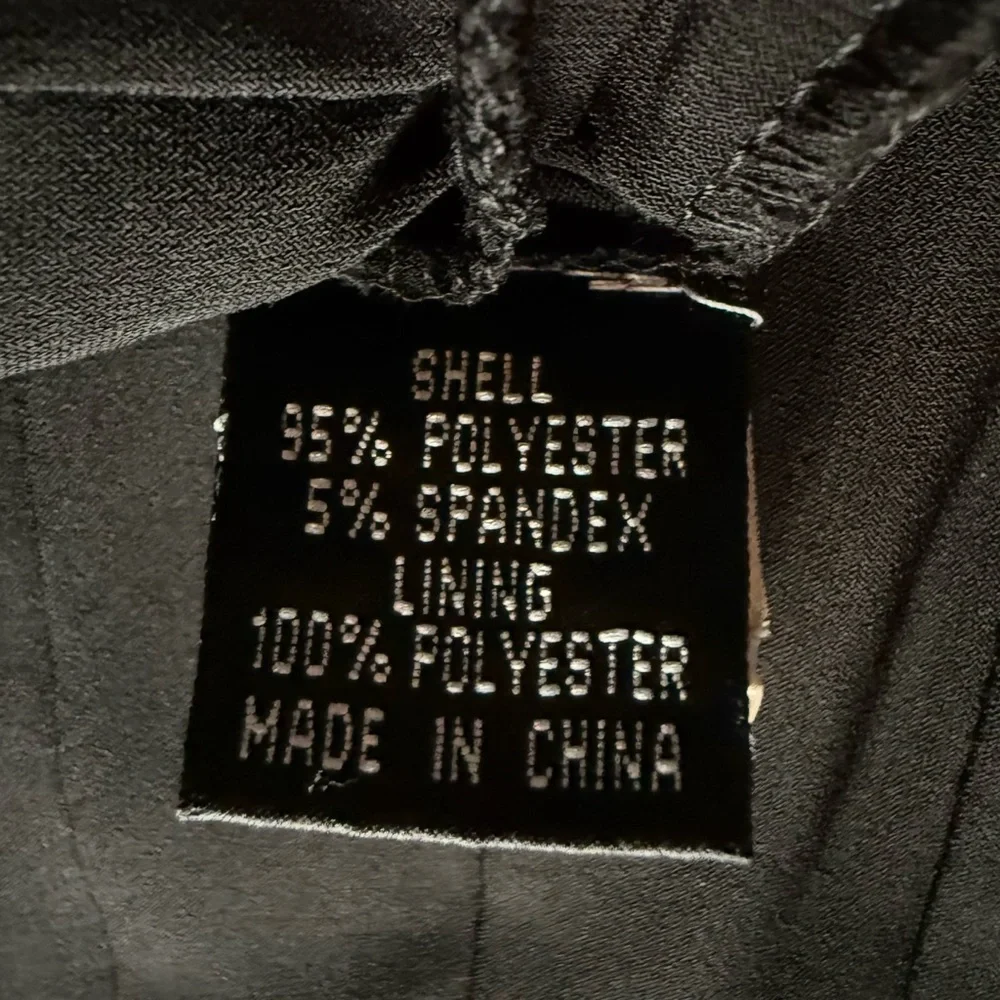 Adrianna Papell Woman Black V-Neck Sleeveless Sheath Dress US10 Evening Cocktail - Picture 9 of 9